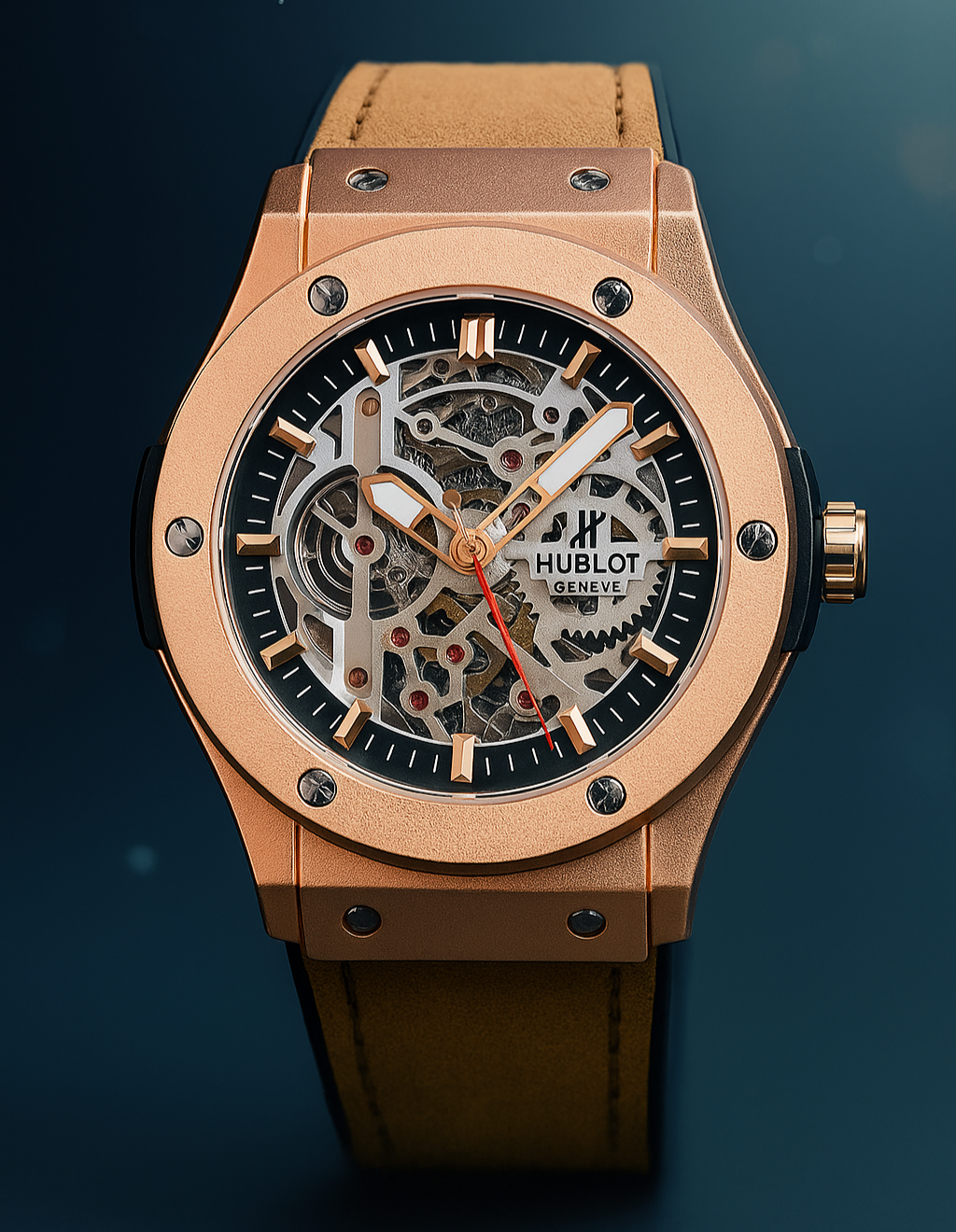 Hublot Automatic Watch ,Hublot Classic Fusion Automatic Machinery Premium Titanium Full Black Leather Strap Watch For Men