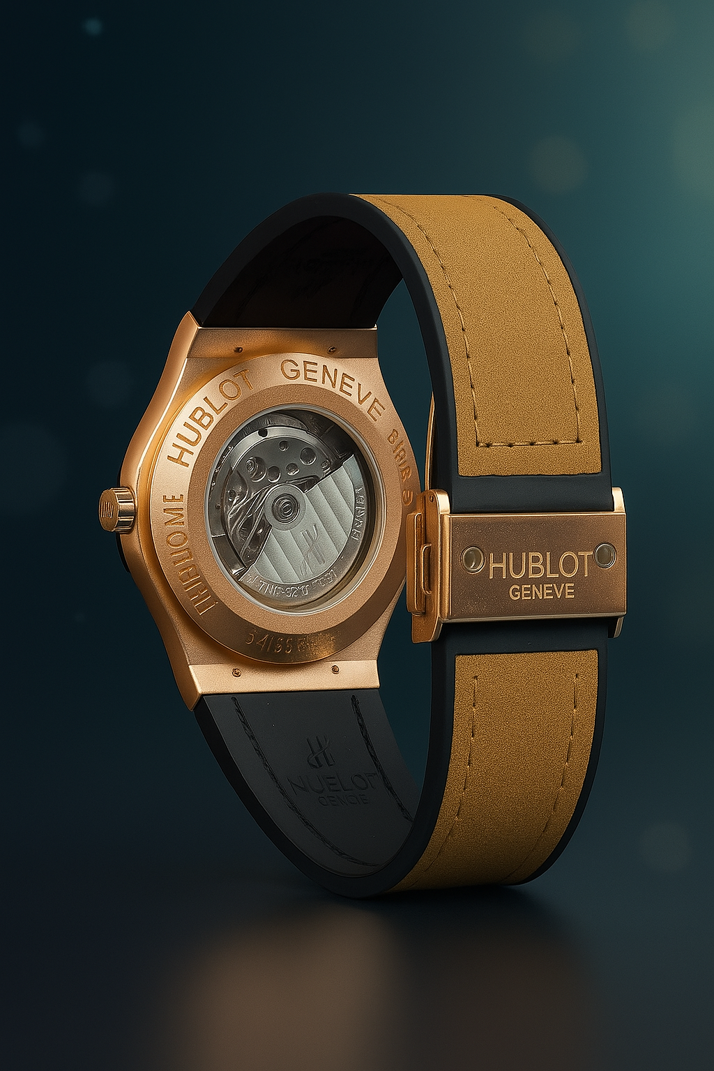 Hublot Automatic Watch ,Hublot Classic Fusion Automatic Machinery Premium Titanium Full Black Leather Strap Watch For Men