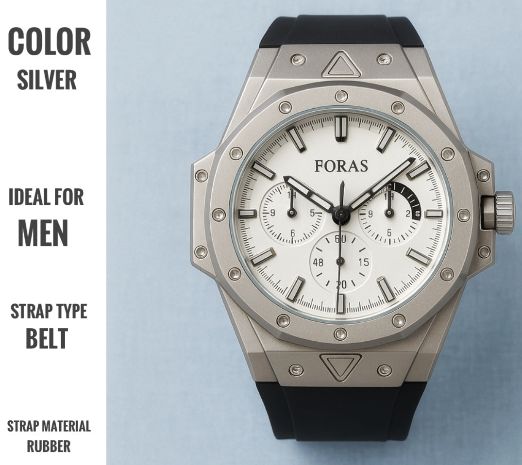 Timex Men's Analog Watch , Premium round dial with stylish design • Durable rubber strap with buckle clasp